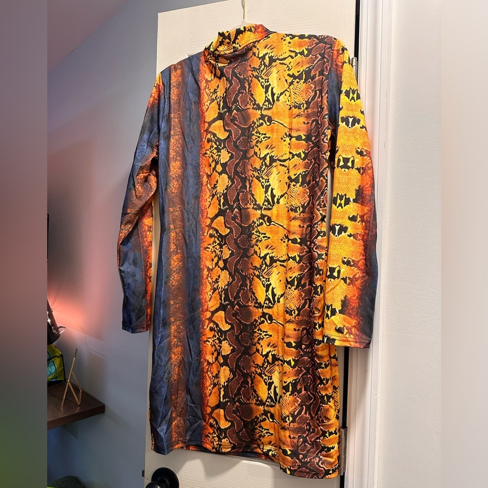 Vibrant Multicolor Animal print Women's Dress - Picture 2 of 2